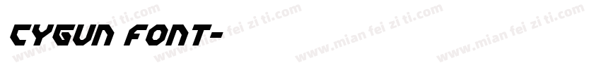 CYGUN font字体转换